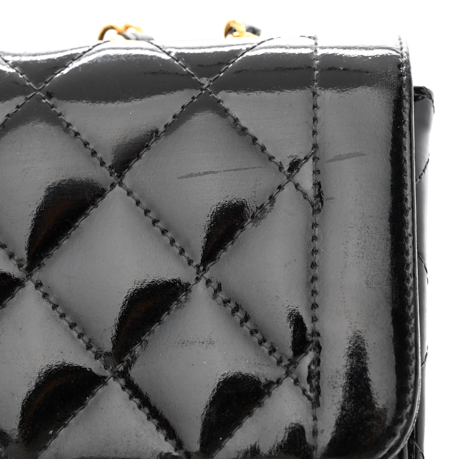 Chanel Patent Quilted Small Single Flap Black 18 of 18