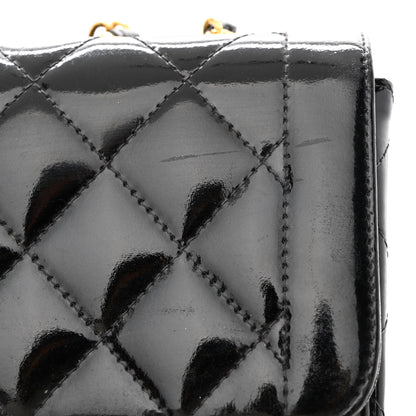 Chanel Patent Quilted Small Single Flap Black 18 of 18