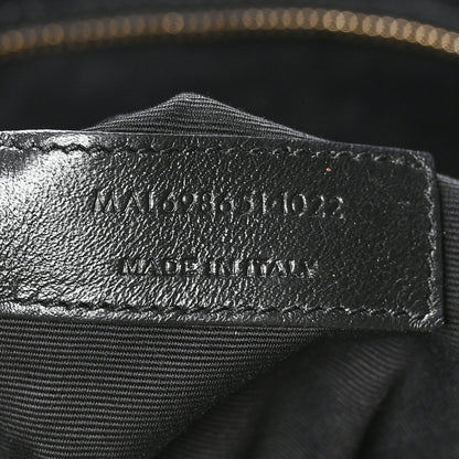 Saint Laurent Lambskin Quilted Maxi Icare Shopping Tote Black 8 of 11