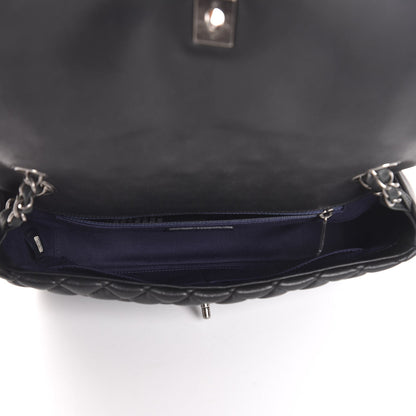 Chanel Iridescent Calfskin Quilted Large New Bubble Flap Black 5 of 9
