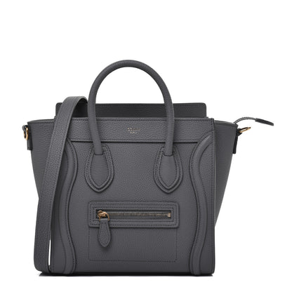 Celine Baby Drummed Calfskin Nano Luggage Kohl 1 of 9