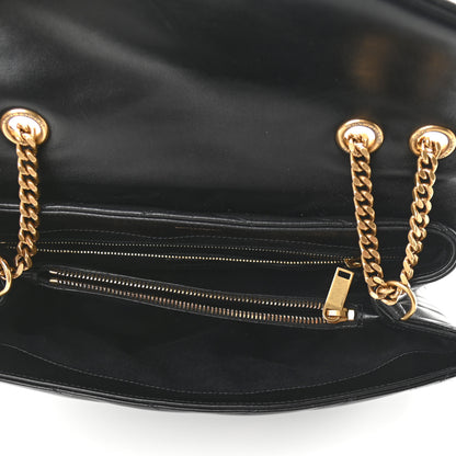 Saint Laurent Calfskin Y Quilted Monogram Medium Loulou Chain Satchel Black 5 of 11