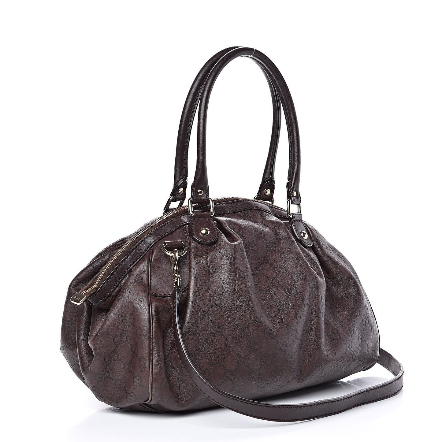 Guccissima Medium Sukey Boston Chocolate