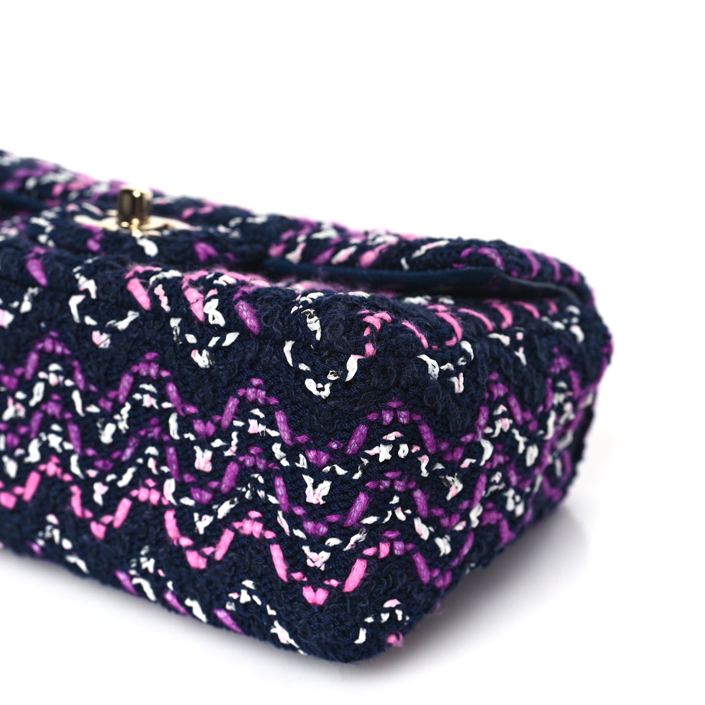 Cotton Mini Rectangular Flap Purple Multicolor