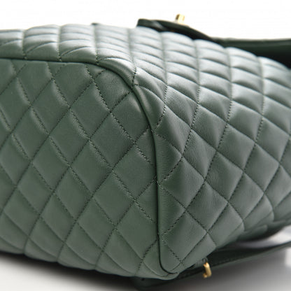 Chanel Calfskin Quilted Large Urban Spirit Backpack Dark Green 8 of 9
