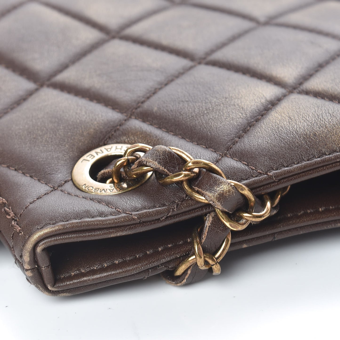 Calfskin Quilted Into The Fringe Hobo Brown