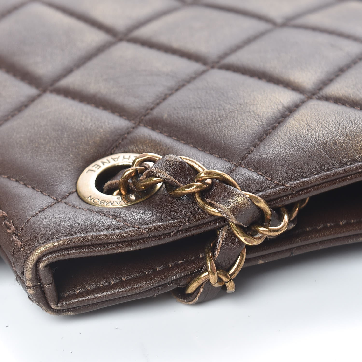 Chanel Calfskin Quilted Into The Fringe Hobo Brown 11 of 17