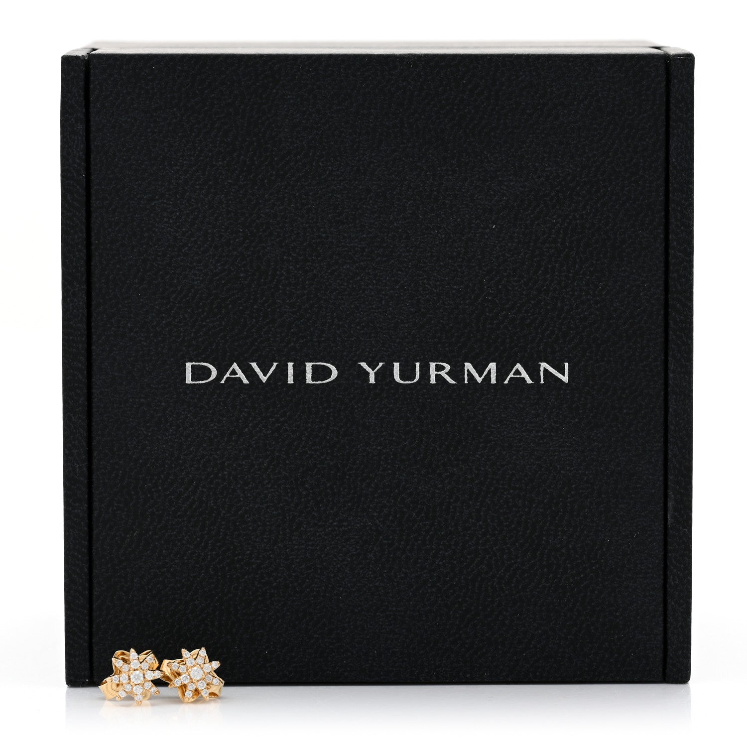 David Yurman 18K Yellow Gold Diamond Petite Starburst Earrings 5 of 5