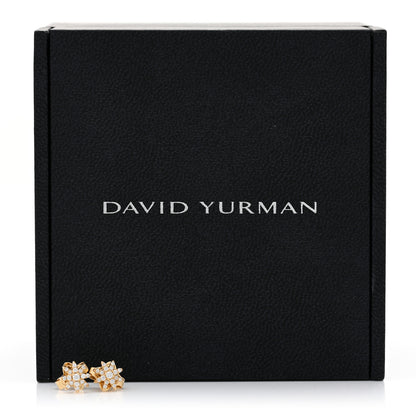 David Yurman 18K Yellow Gold Diamond Petite Starburst Earrings 5 of 5