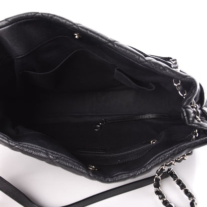 Chanel Caviar Quilted CC Timeless Soft Tote Black 5 of 12