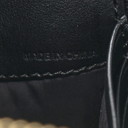 Burberry Haymarket Check Peyton Crossbody Clutch Bag Black 7 of 10