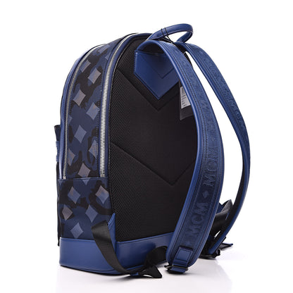 MCM Nylon Camo Dieter Medium Backpack Estate Blue 3 of 8