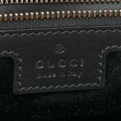 Gucci Velvet Matelasse Double G Studs Small Torchon GG Marmont Shoulder Bag Black 6 of 9
