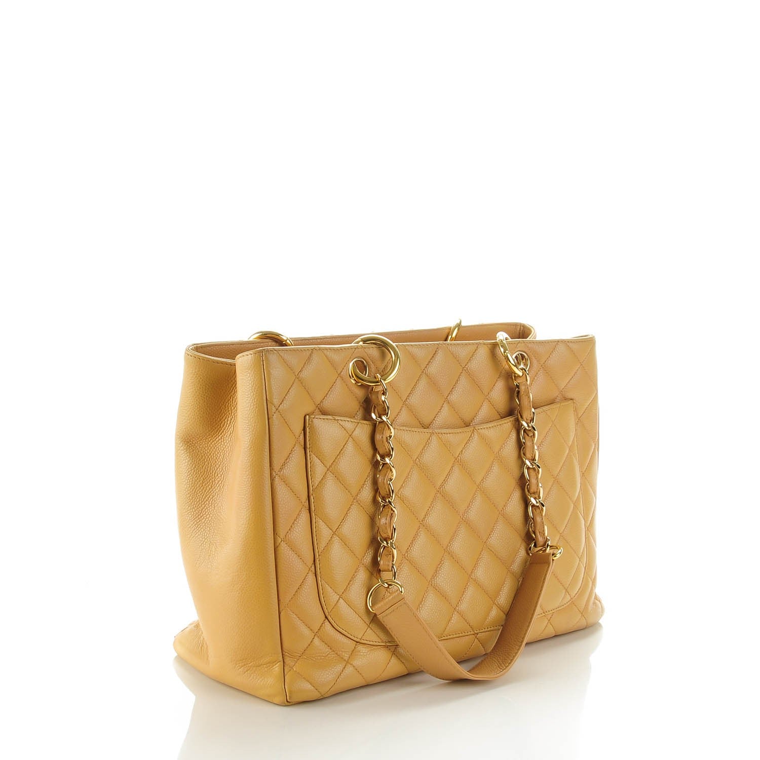 Chanel Caviar Quilted Grand Shopping Tote GST Beige 3 of 15