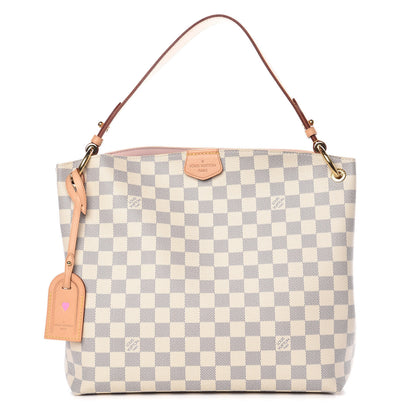 Louis Vuitton Damier Azur Graceful PM Rose Ballerine 1 of 12