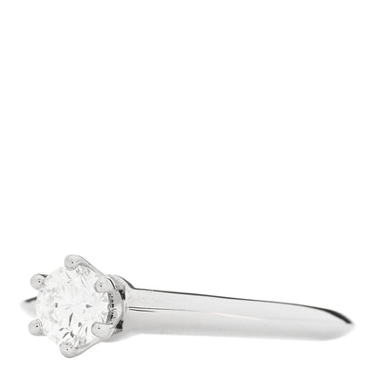 Tiffany Platinum Diamond .31ct Solitaire Engagement Ring 45 3.5 3 of 6