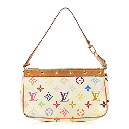 Louis Vuitton Monogram Multicolor Pochette Accessories White 1 of 10