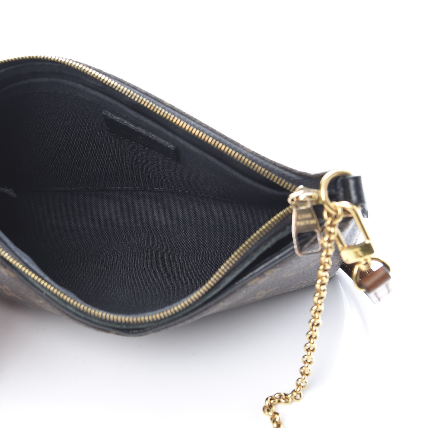Louis Vuitton Monogram Pallas Clutch Black 5 of 14