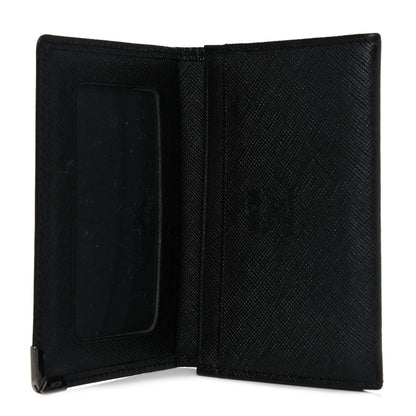 MCM Saffiano Bi-Fold Vertical Wallet Black 5 of 11
