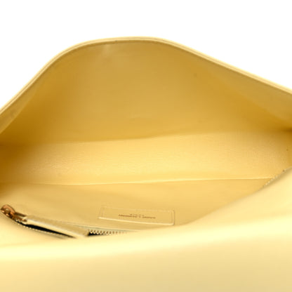 Saint Laurent Patent Embossed Le Monogramme Kate 99 Lemon New Maize 5 of 11