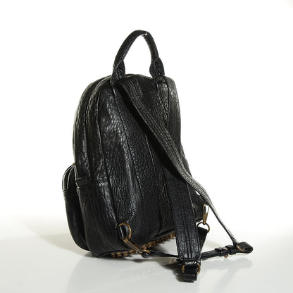 Alexander Wang Pebbled Lambskin Dumbo Backpack Black Antique Brass Hardware 3 of 8