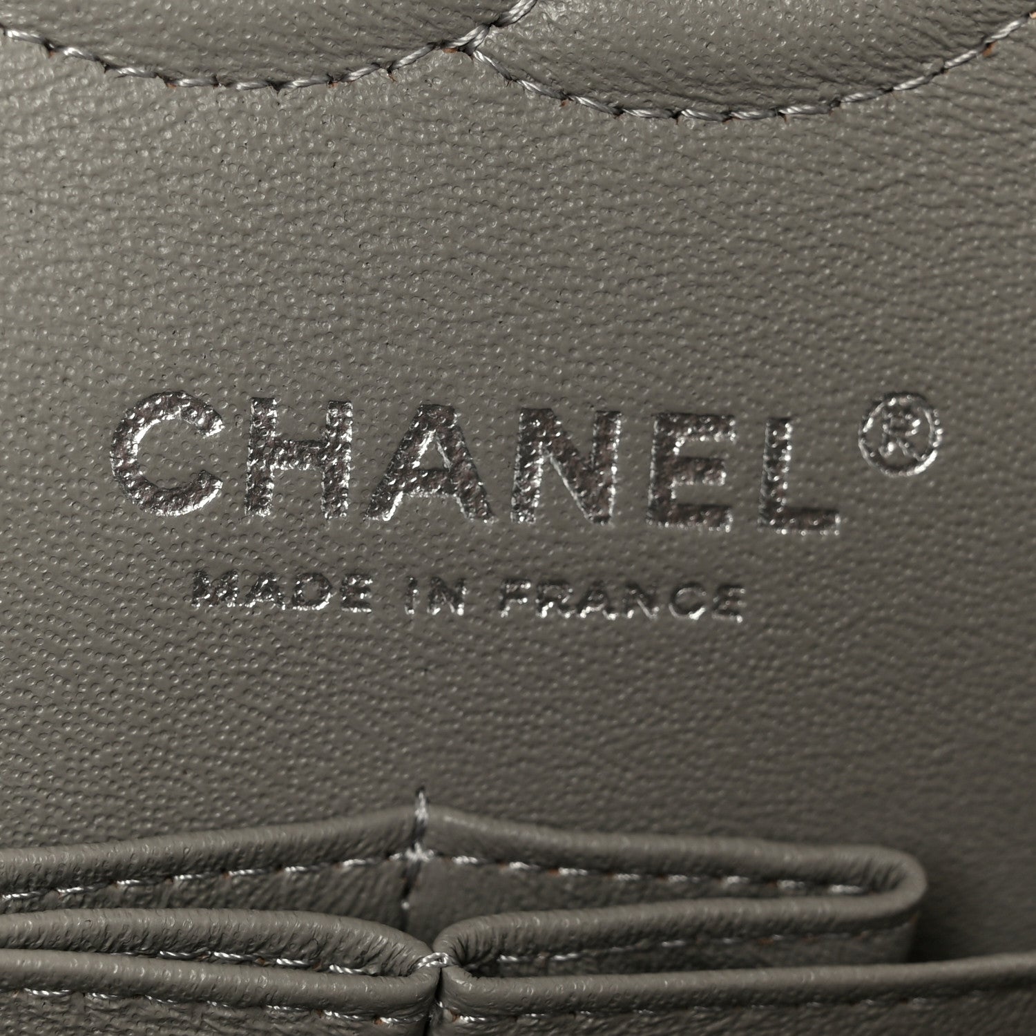 Chanel Lambskin Quilted Small Double Flap Grey 6 of 11