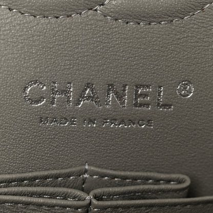 Chanel Lambskin Quilted Small Double Flap Grey 6 of 11