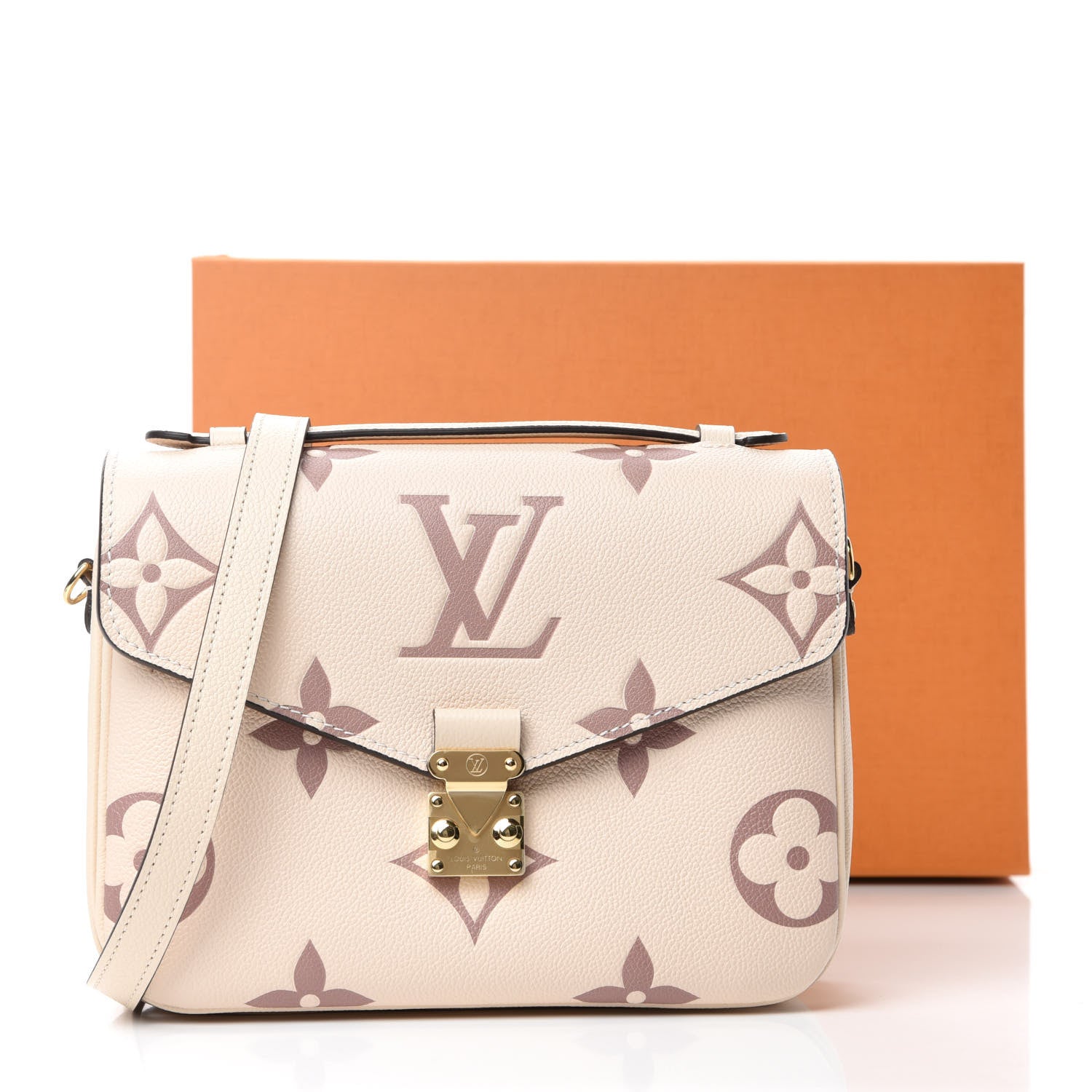 Louis Vuitton Empreinte Monogram Giant Pochette Metis Creme Bois De Rose 10 of 10