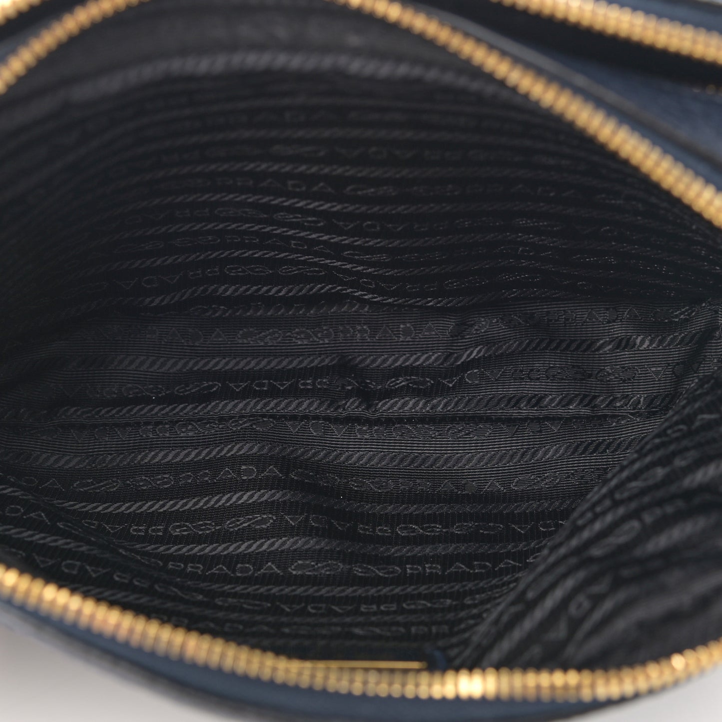 Vitello Daino Medium Double Zip Shoulder Bag Baltico