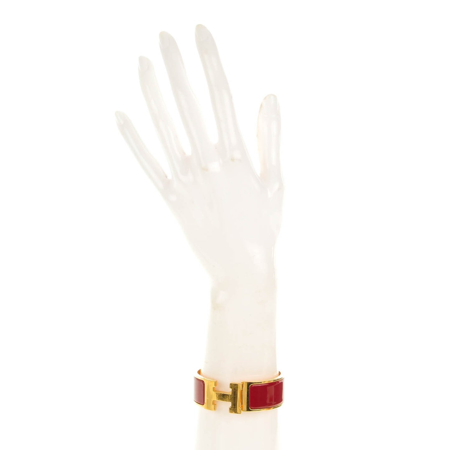 Enamel Wide Clic Clac H Bracelet PM Rouge H
