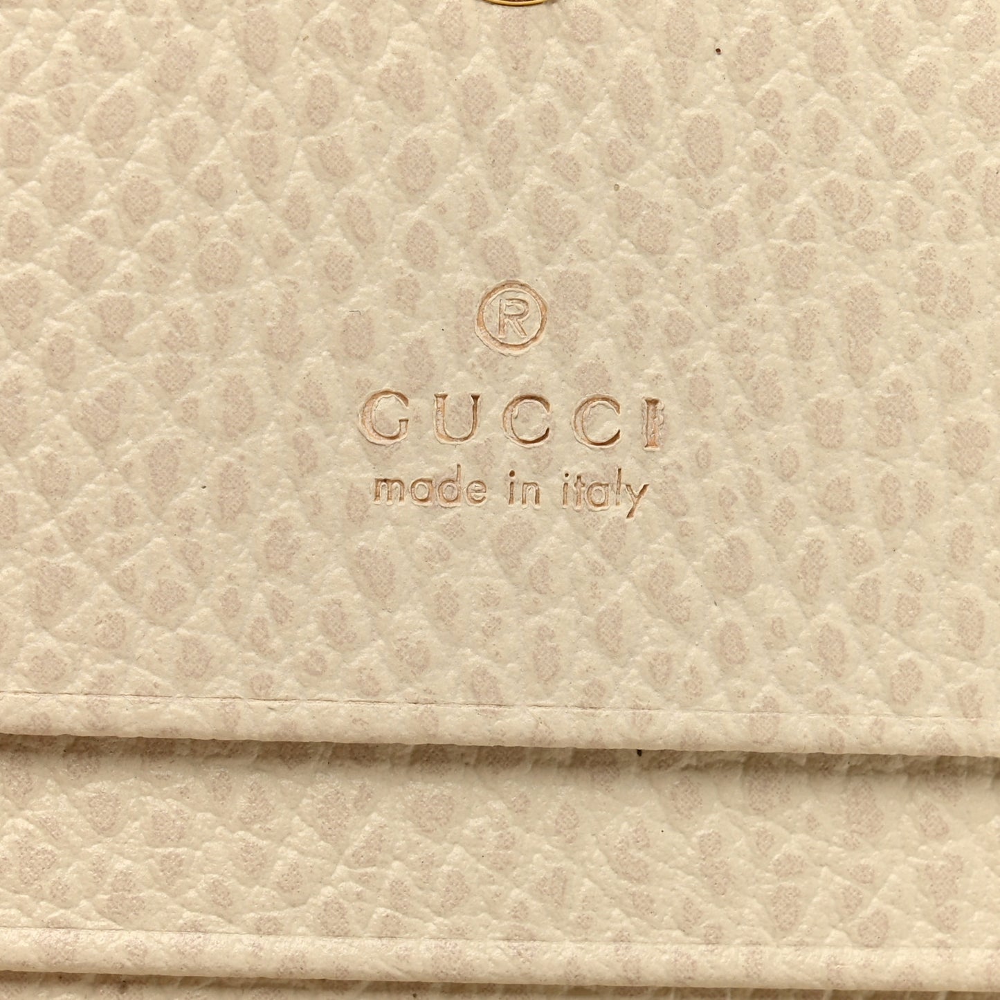 Dollar Calfskin GG Supreme Monogram GG Marmont Card Case Mystic White Beige Ebony