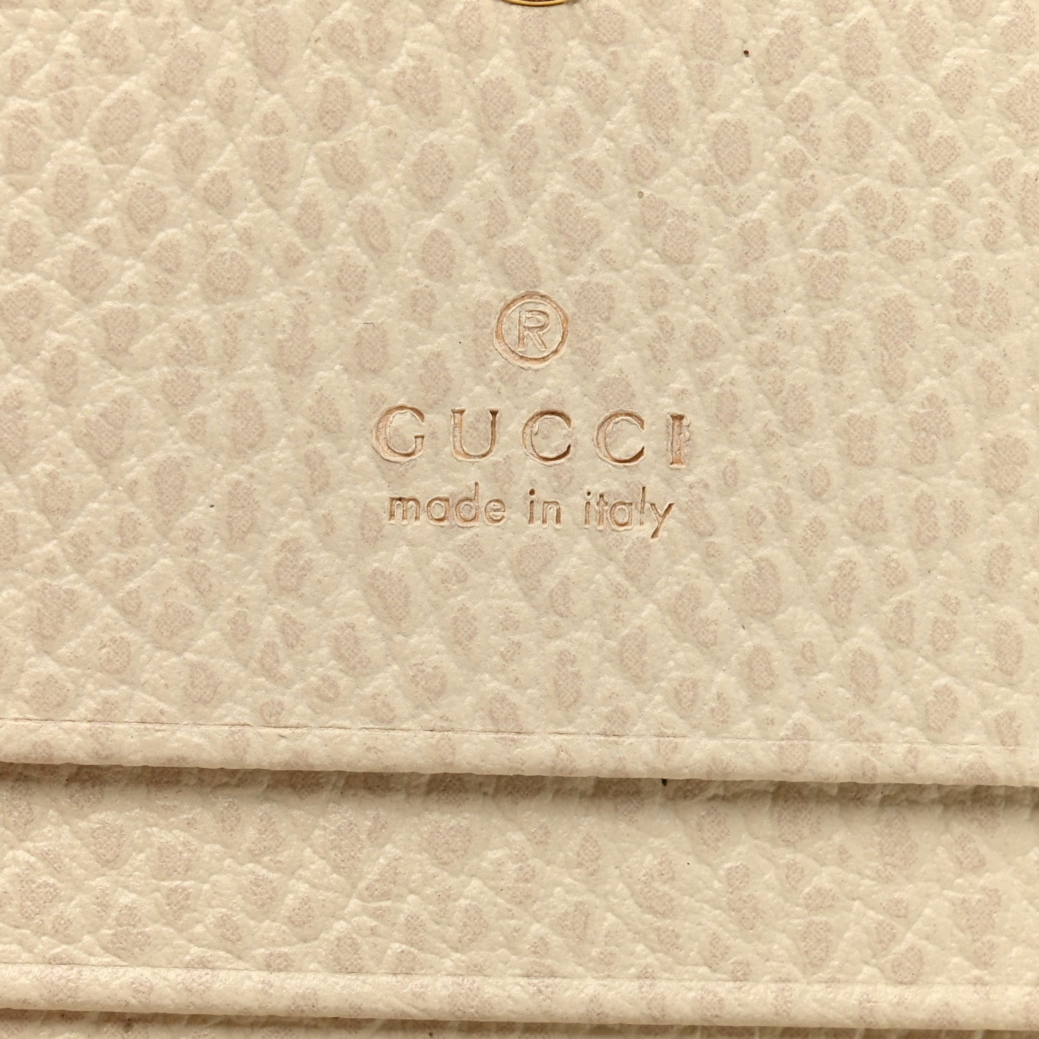 Gucci Dollar Calfskin GG Supreme Monogram GG Marmont Card Case Mystic White Beige Ebony 6 of 7