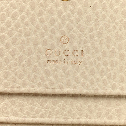 Gucci Dollar Calfskin GG Supreme Monogram GG Marmont Card Case Mystic White Beige Ebony 6 of 7