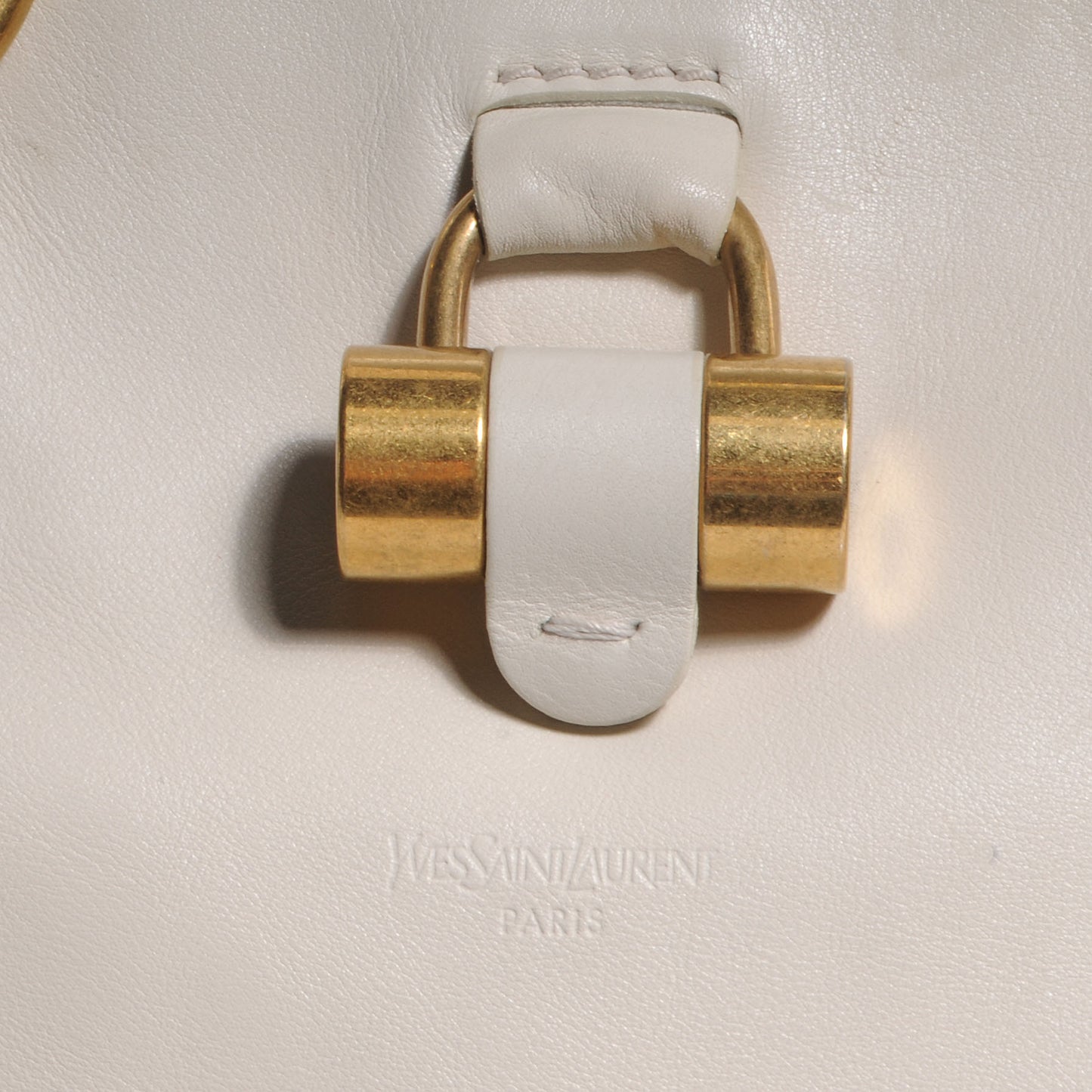 Leather Oversized Muse Ivory