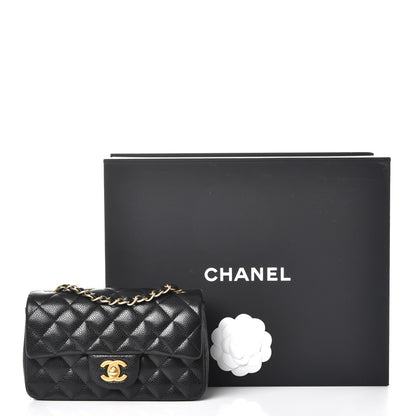 Chanel Caviar Quilted Mini Rectangular Flap Black 8 of 8