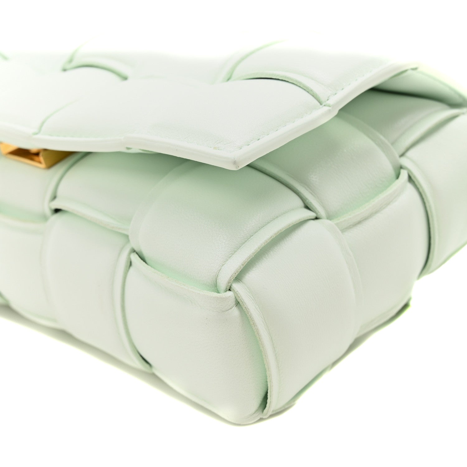 Bottega Veneta Nappa Maxi Intreccio Small Padded Cassette Crossbody Bag Glacier 9 of 9