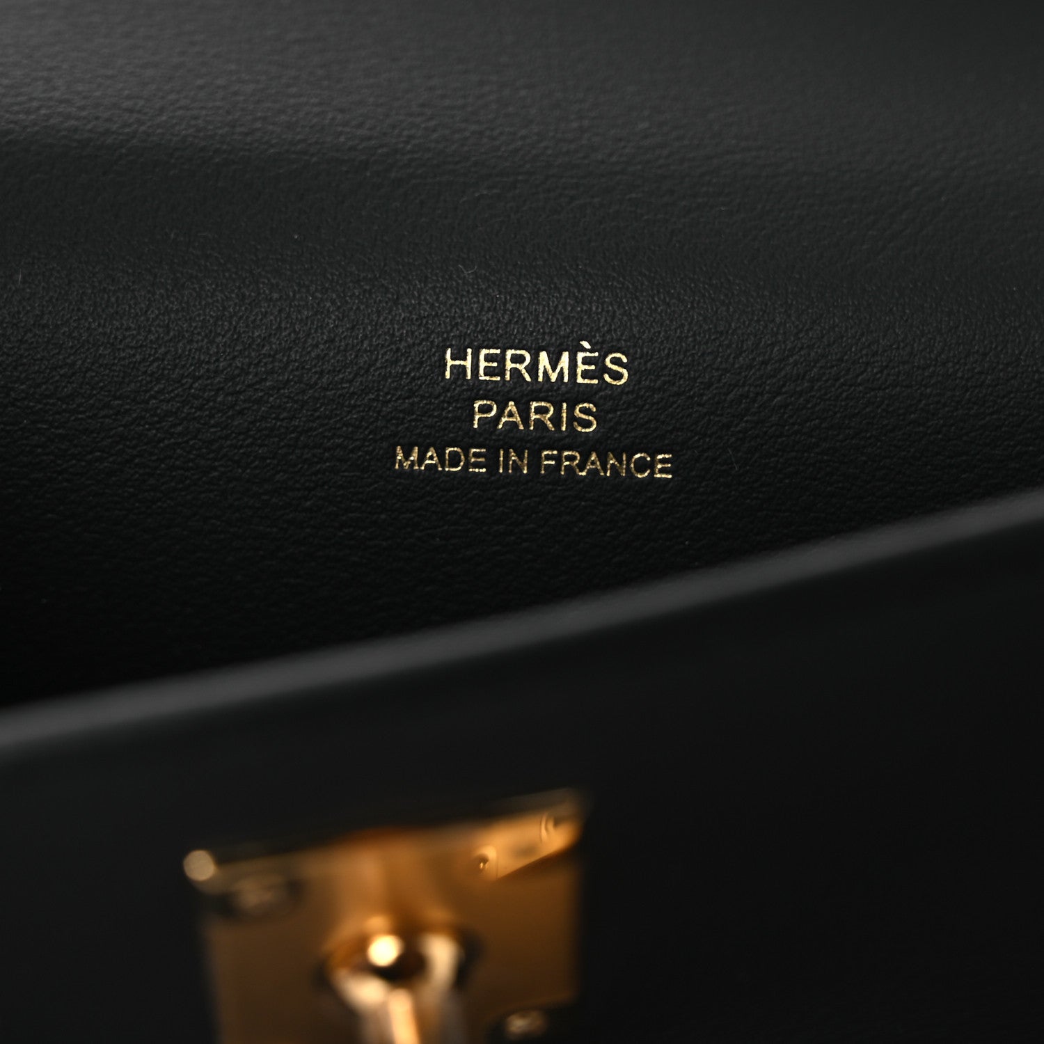 Hermes Swift Kelly Pochette Clutch Black 6 of 12