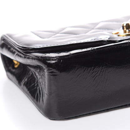 Chanel Patent Quilted Extra Mini Rectangular Flap Black 11 of 21