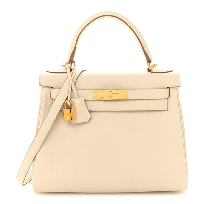 Hermes Togo Kelly Retourne 28 Craie 1 of 13