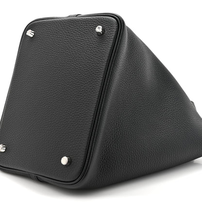Hermes Taurillon Clemence Picotin Lock 22 MM Black 16 of 21