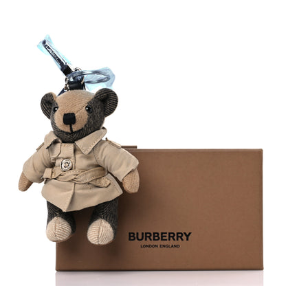 Burberry Cashmere Thomas Trench Teddy Bear Keychain Charm Camel 4 of 4