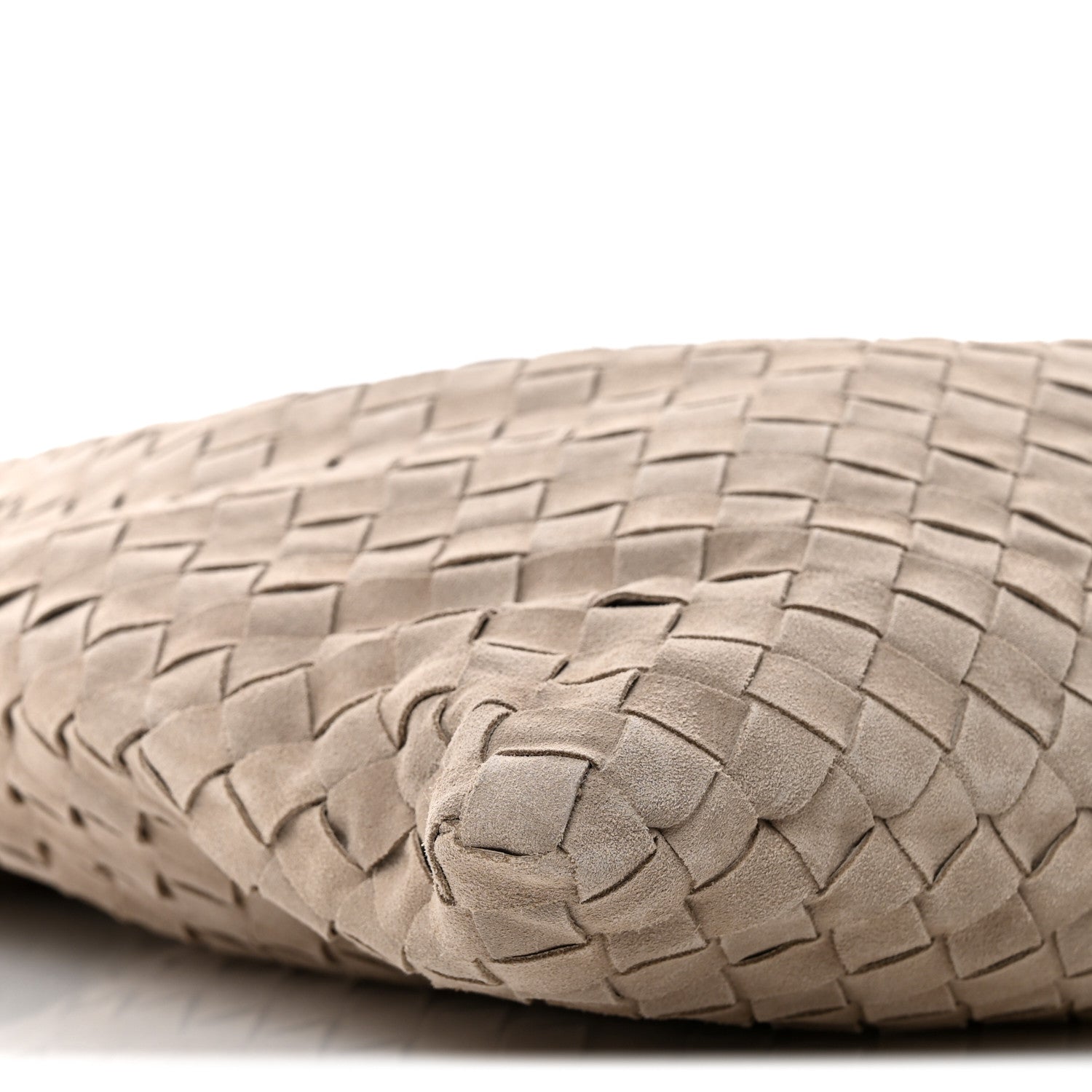 Bottega Veneta Suede Intrecciato Large Hop Mastice 9 of 10