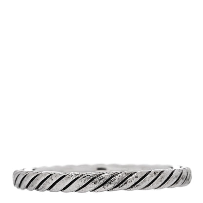 David Yurman Sterling Silver 2.5mm Stackable Cable Ring 57 8 3 of 4