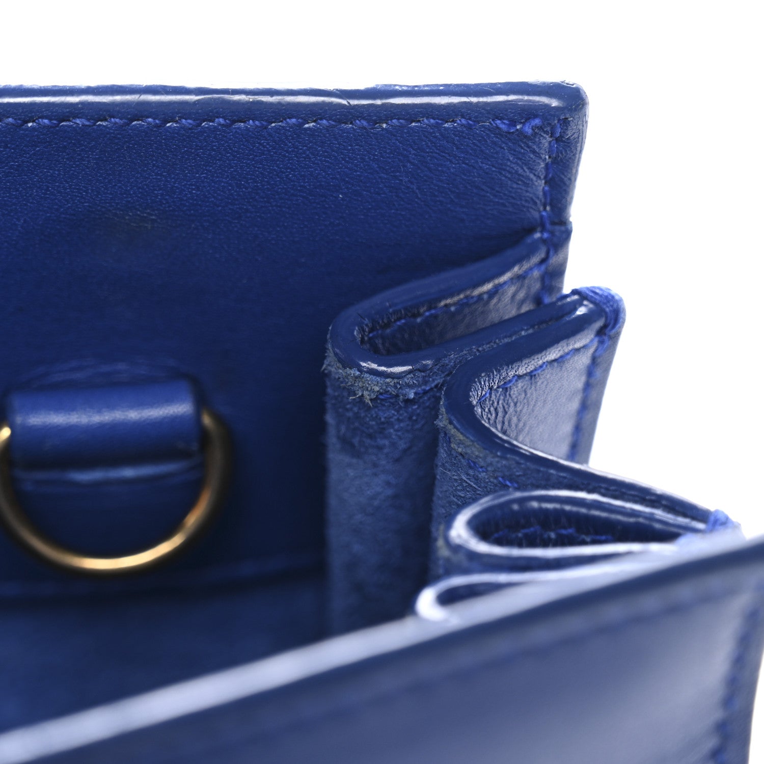 Saint Laurent Calfskin Nano Sac De Jour Royal Blue 11 of 12