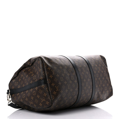 Louis Vuitton Monogram Macassar Keepall Bandouliere 55 4 of 23