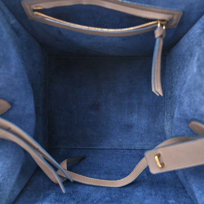 Celine Supple Calfskin Medium Phantom Luggage Grey Blue 5 of 14