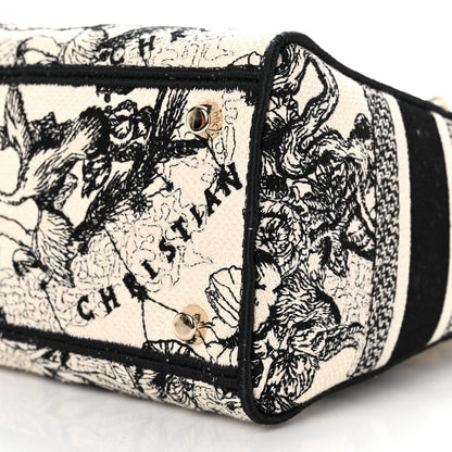 Christian Dior Canvas Embroidered Zodiac Toile De Jouy Medium Lady D-Lite Latte 10 of 11