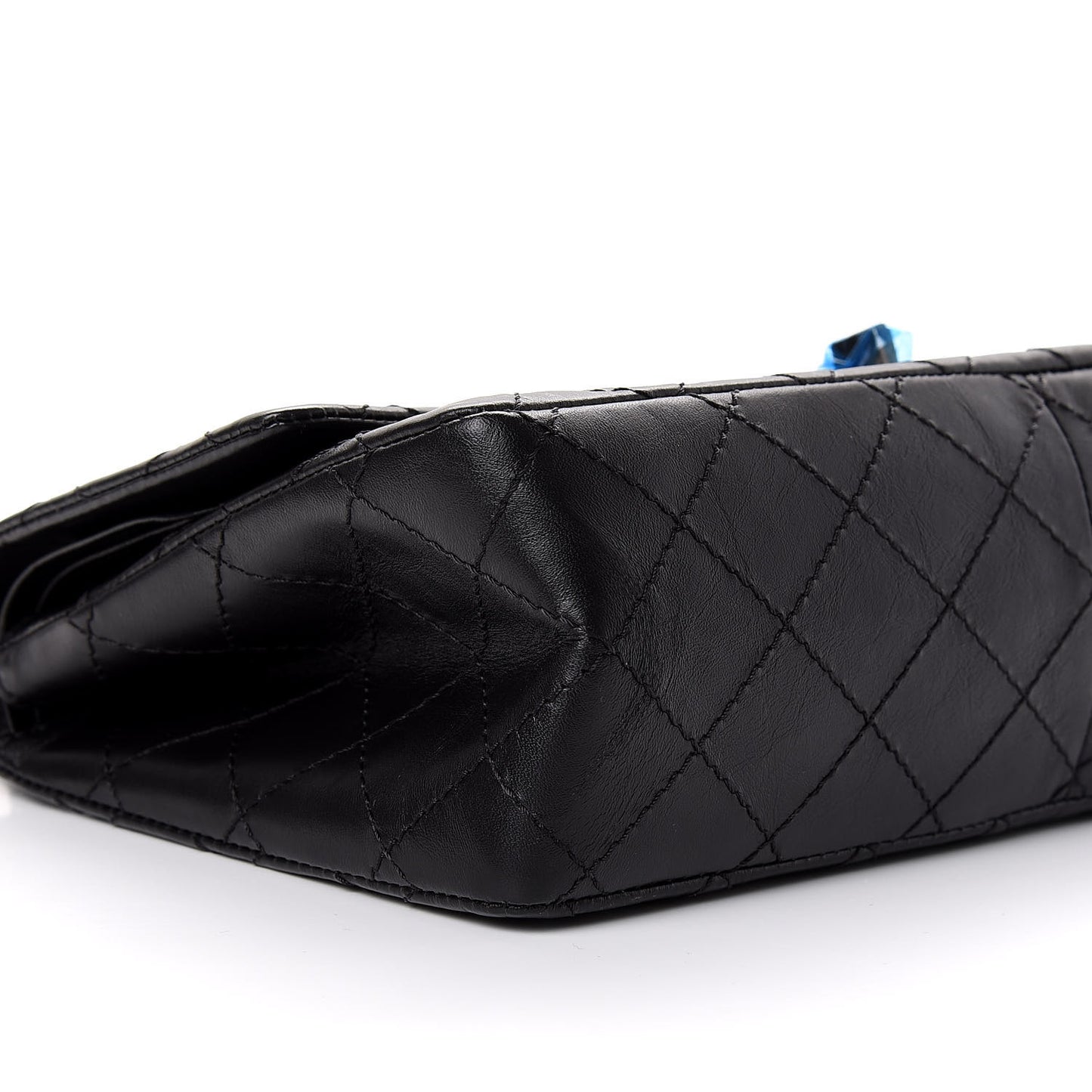 Aged Calfskin Quilted 2.55 Reissue 226 Flap So Black