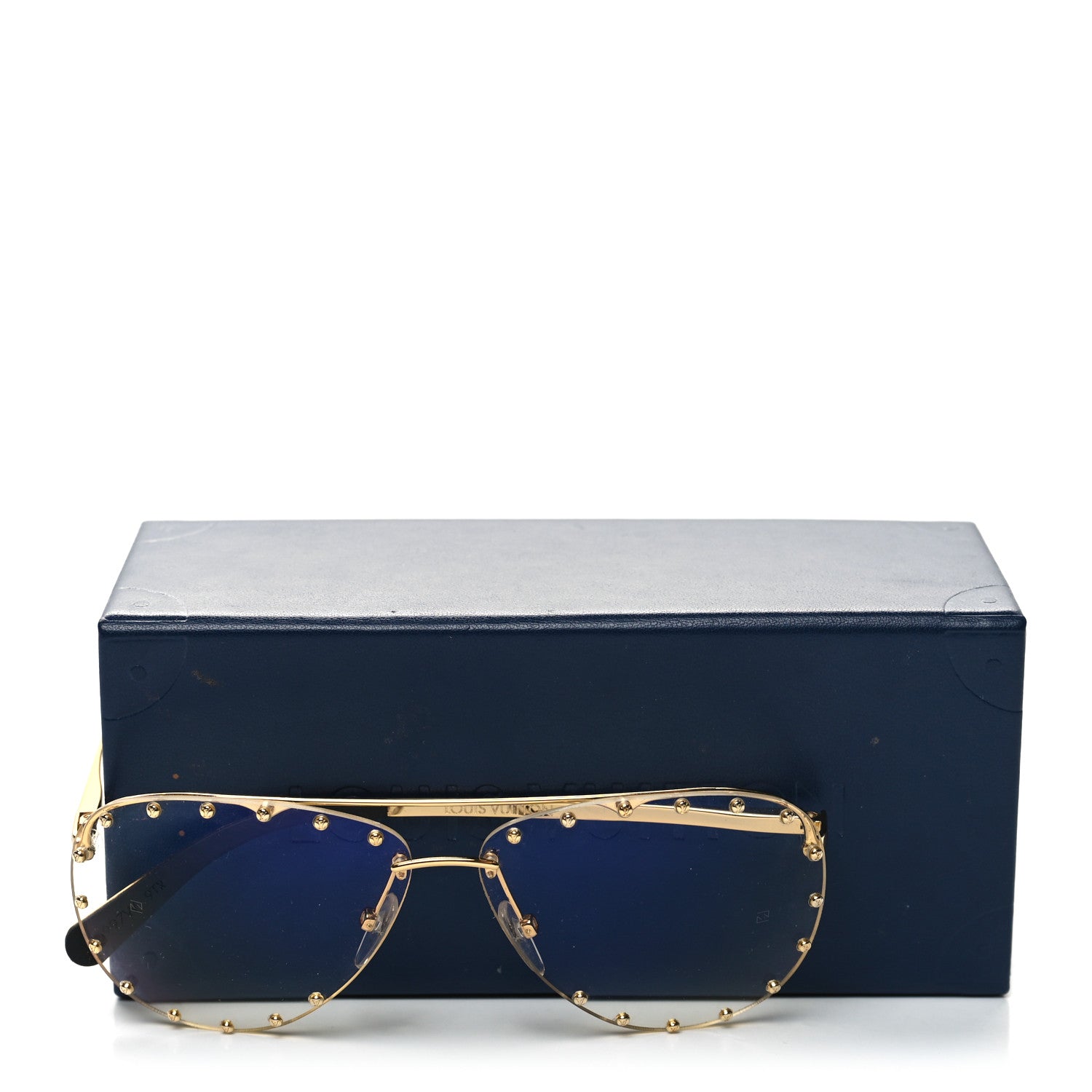 Louis Vuitton Metal The Party Aviator Anti Blue Light Sunglasses