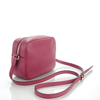 Gucci Pebbled Calfskin Small Soho Disco Bag Peonia Flower 3 of 7